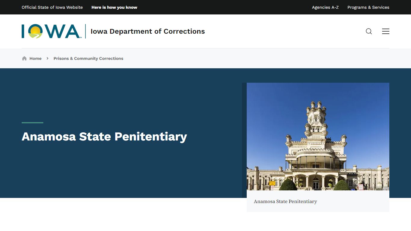 Anamosa State Penitentiary | Iowa Department of Corrections